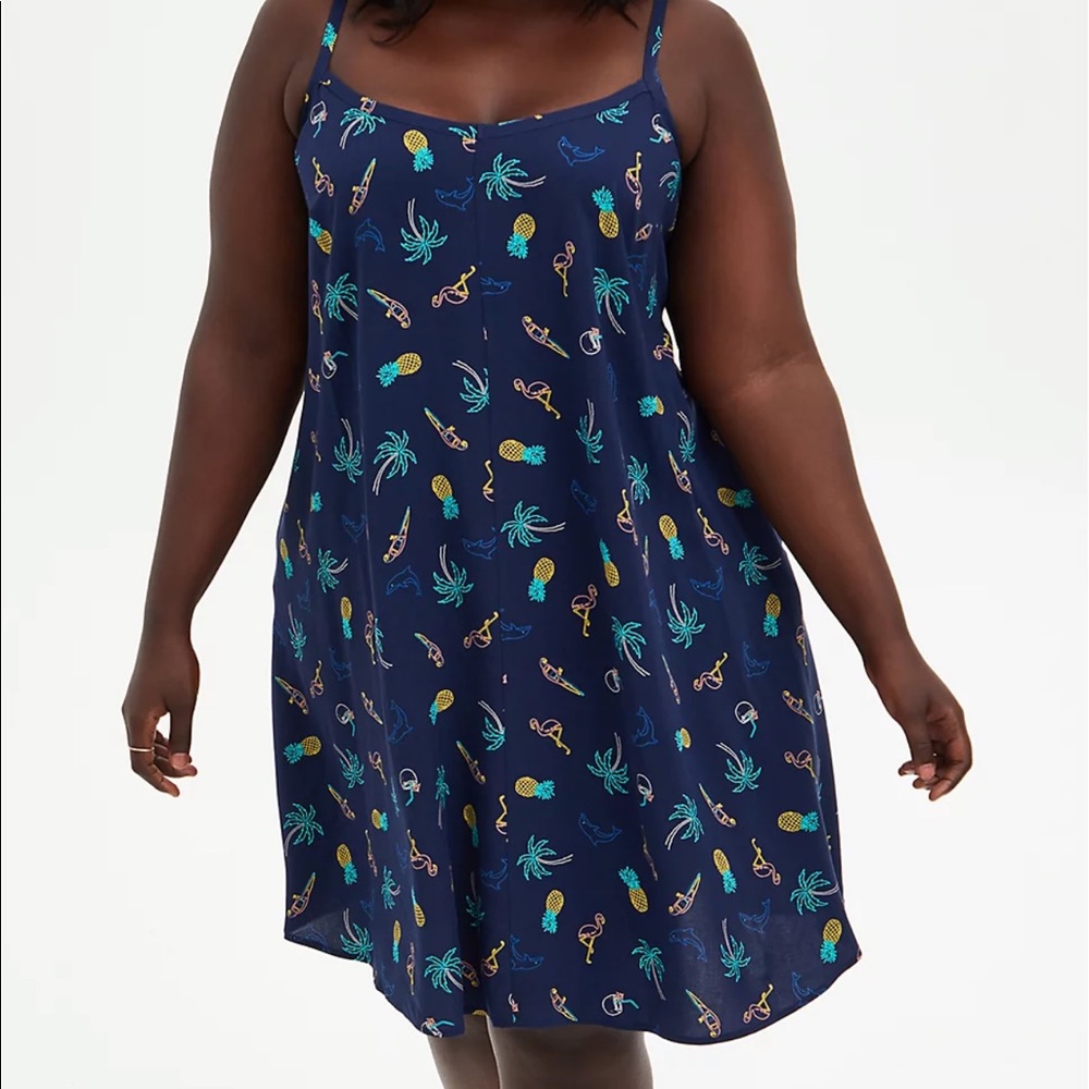 Navy Torrid Sundress with pockets! Size 1